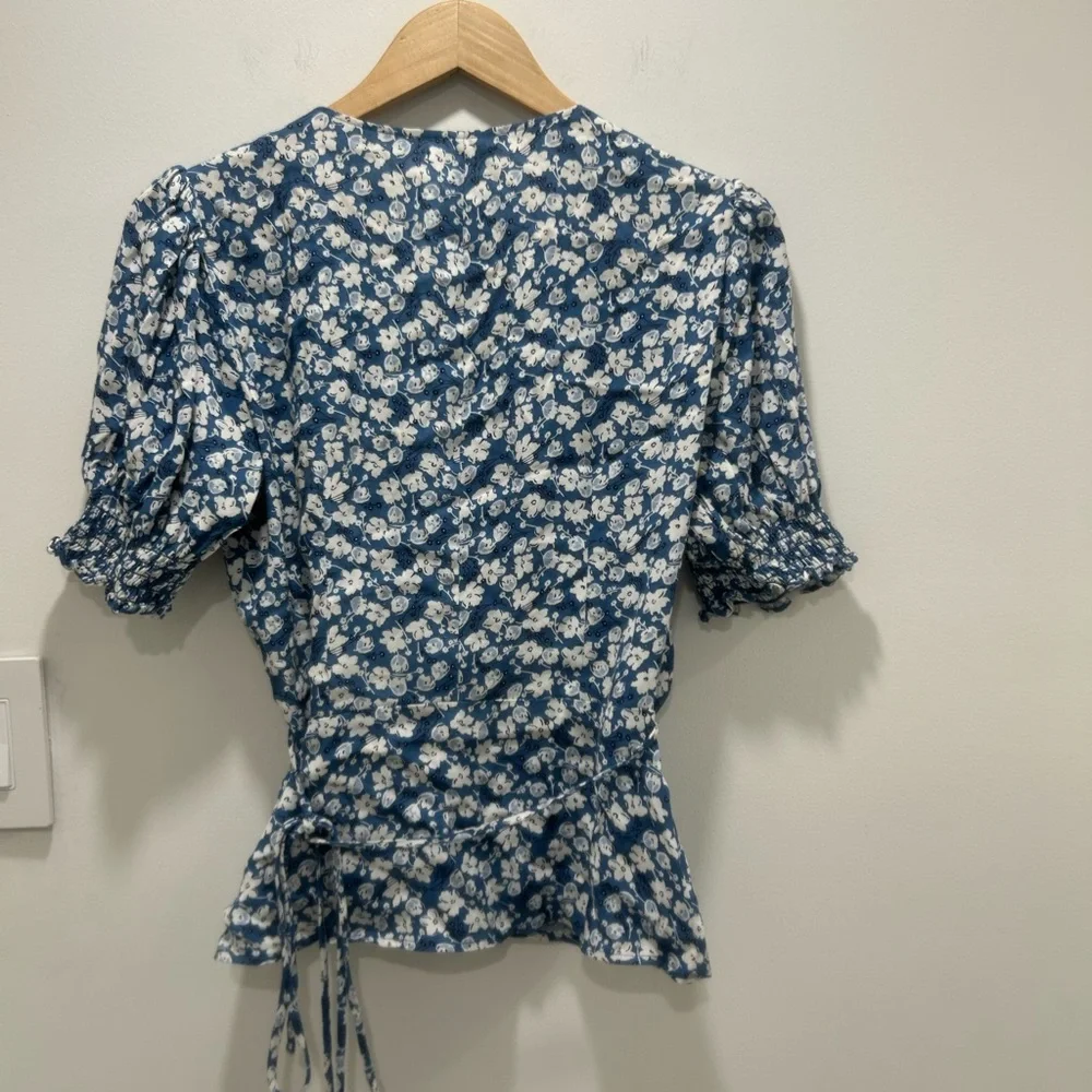 Reformation poire Puff Sleeve Blouse - Picture 5 of 5